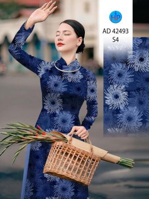 Vải Áo Dài Hoa In 3D AD 42493 31